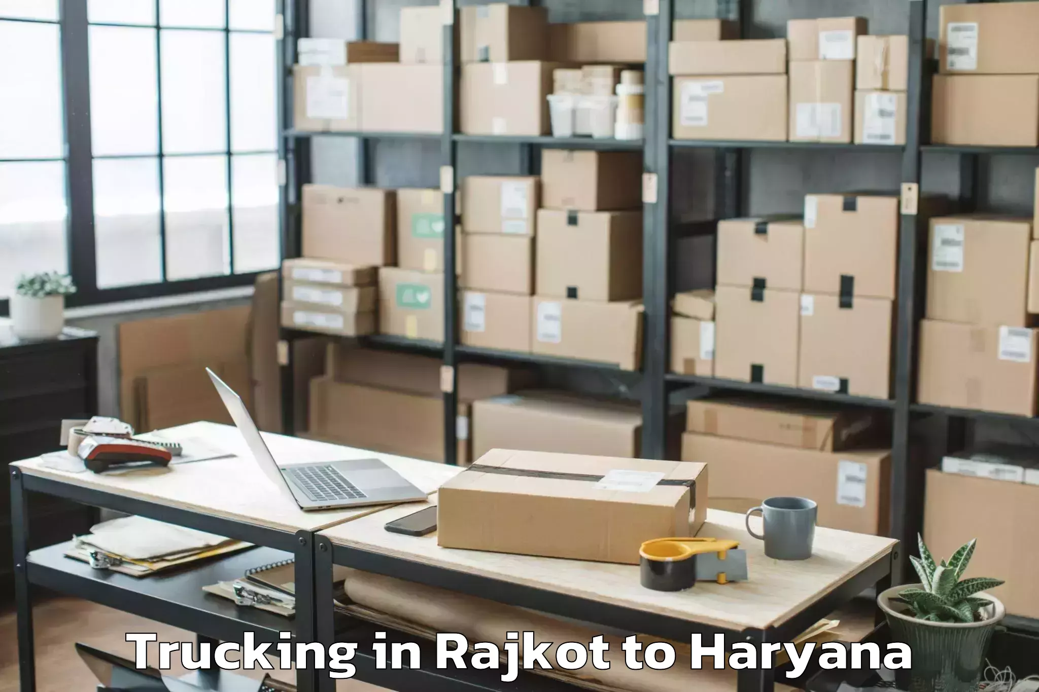 Comprehensive Rajkot to Hisar Trucking